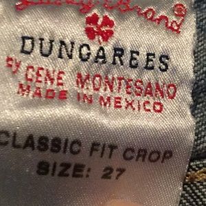 🍀Women’s Lucky brand crop dungarees size 27